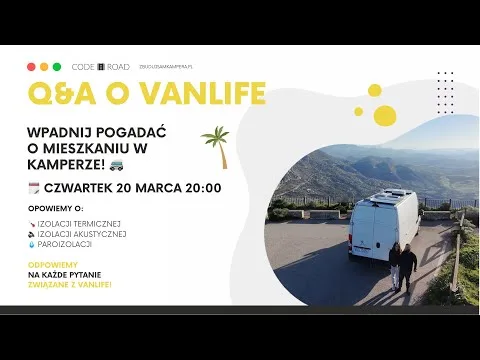 Miniatura sesji live Q&A o izolacji w kamperze